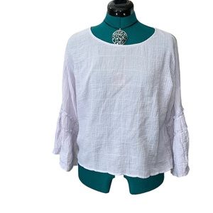 Vince Camuto Bell Sleeve Top Lavender Size S